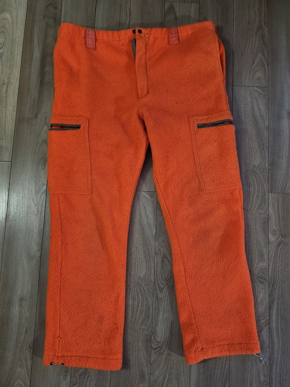 Remington Bright Orange Fleece Hunting Pants Size: Large USED FAIR